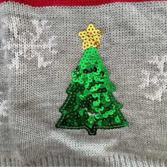 NWT Joe  Boxer Gray and Red Team Santa / Reindeer jr. XL Sequins Reversible - Picture 5 of 12